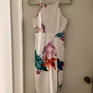 Beautiful floral cocktail dress.